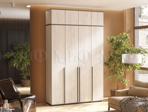 Шкаф 4-х ств. Норд + антресоль (ШхВхГ): 1600х2654х510 мм